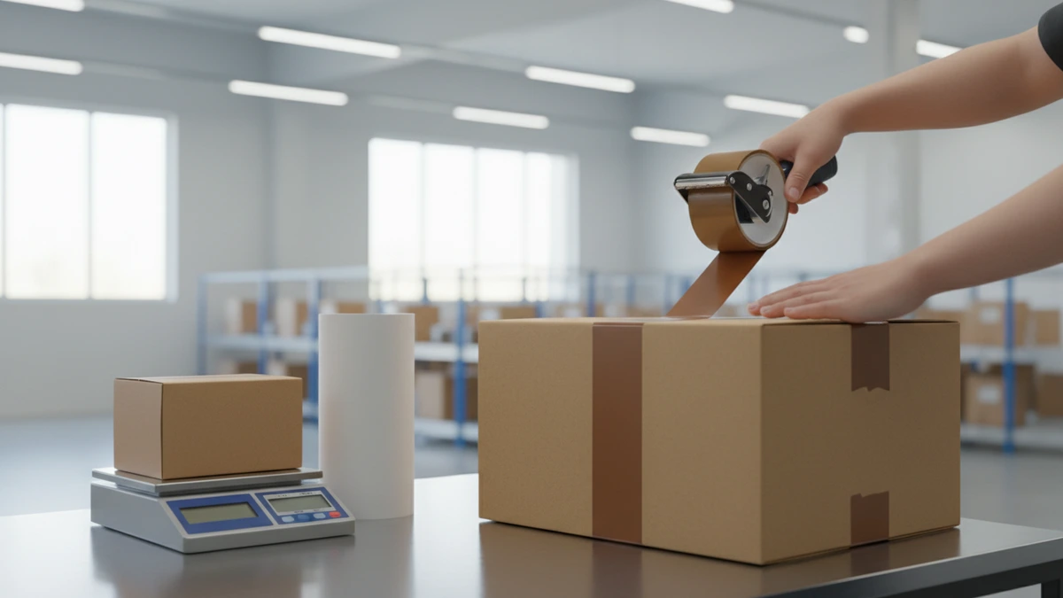 Kargoya verilmek üzere paketlenen siparişler