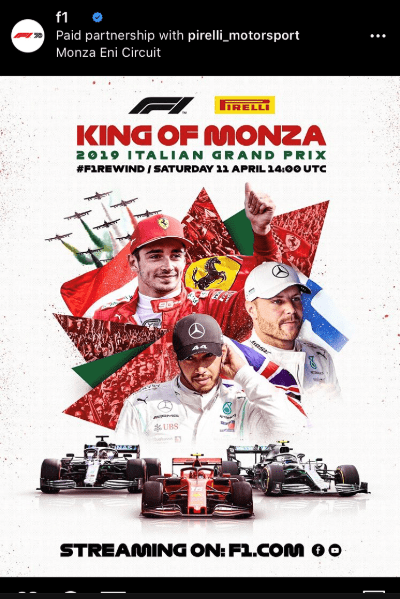 Formula 1 kurumsal kimlik sosyal medya tasarımı