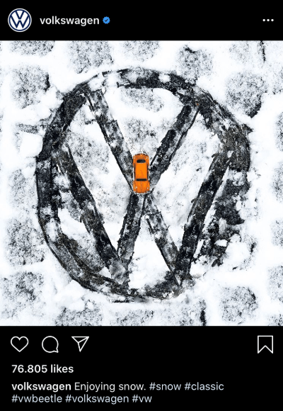 Volkswagen kurumsal kimlik sosyal medya tasarımı