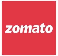 Zomato isimli şirketin kurumsal kimlik logo tasarımı