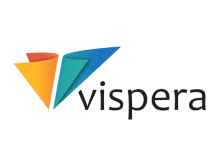 Vispera isimli şirketinin logo çalışması örneği