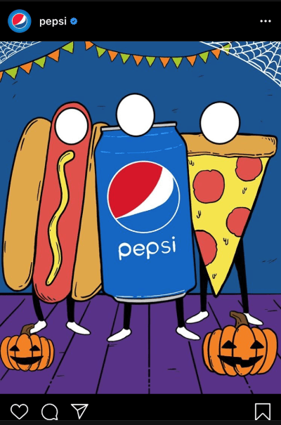 Pepsi kurumsal kimlik sosyal medya tasarımı