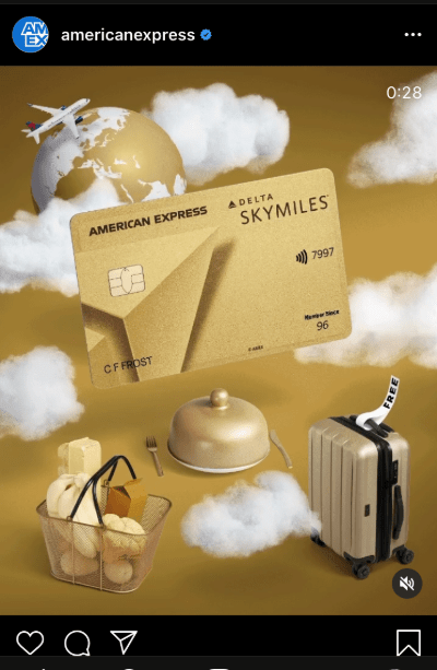 American Express kurumsal kimlik sosyal medya tasarımı