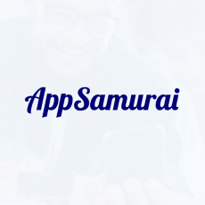 App Samurai isimli mobil pazarlama şirketinin logo çalışması örneği