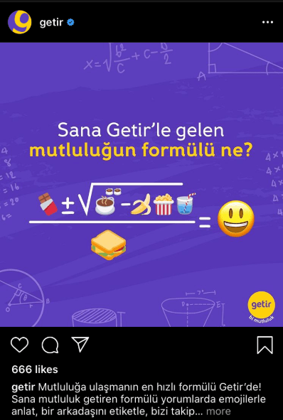 Getir kurumsal kimlik sosyal medya tasarımı