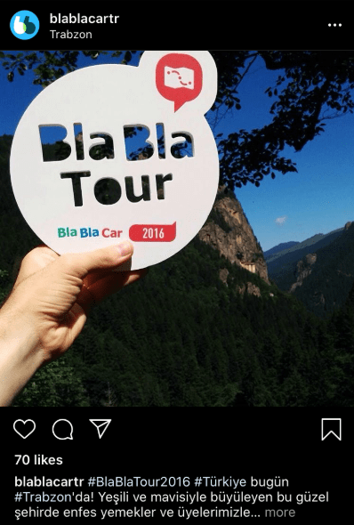 BlaBlaCar kurumsal kimlik sosyal medya tasarımı