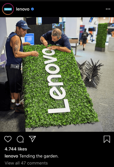 Lenovo kurumsal kimlik sosyal medya tasarımı